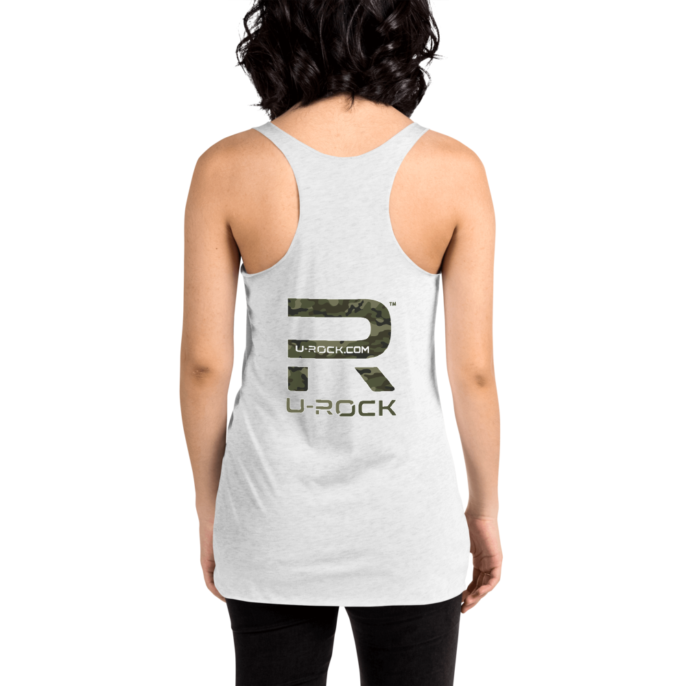 Racerback 'Camo' Tank Color Vintage Black | U-Rock Nation Apparel