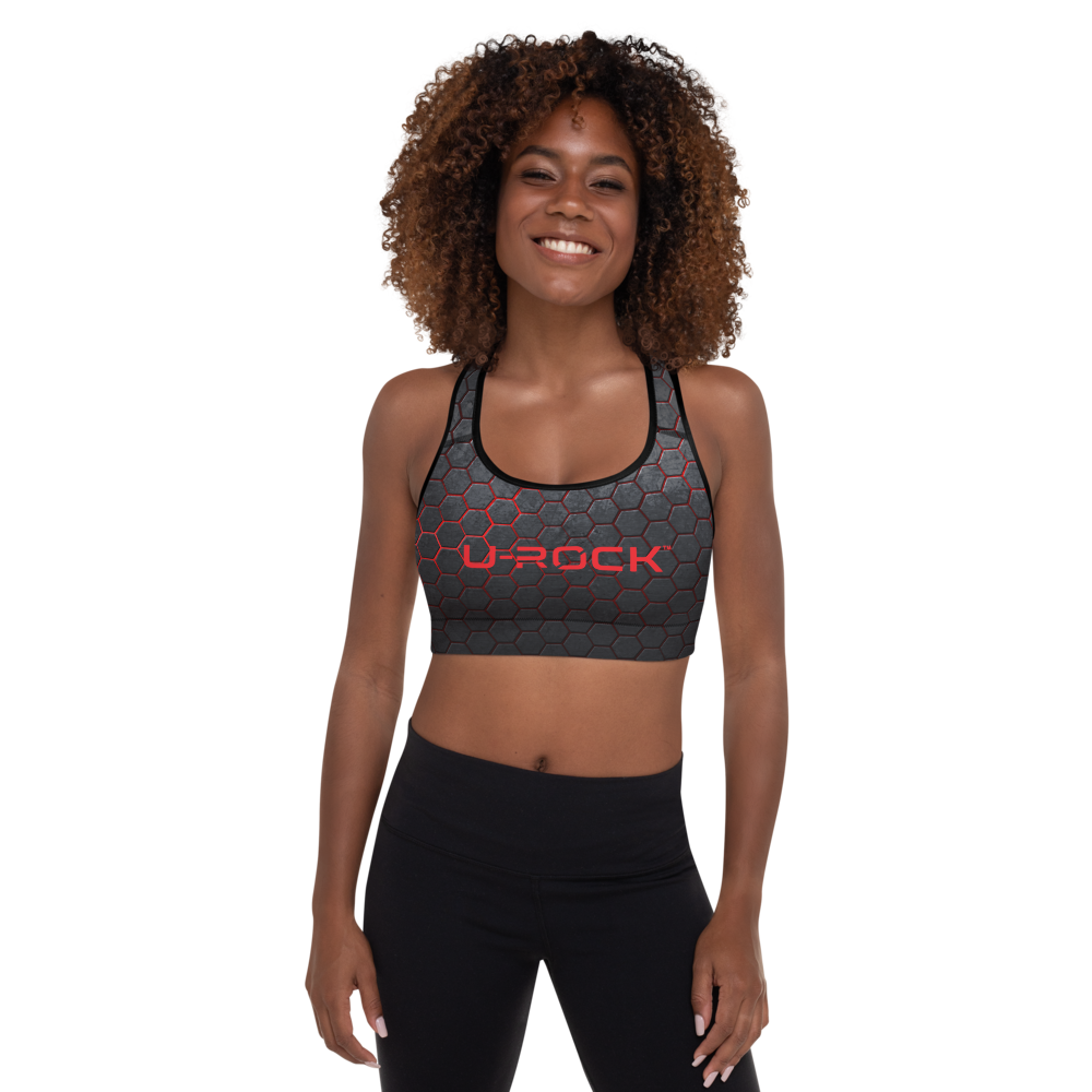 Padded 'Honeycomb' Sports Bra Size XS | U-Rock Nation Apparel