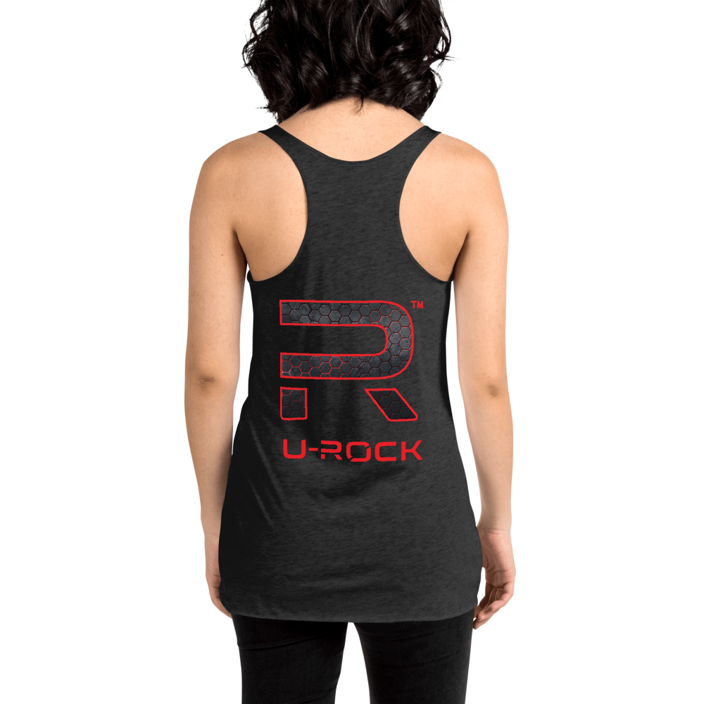 Racerback 'Honeycomb' Tank Color Vintage Black | U-Rock Nation Apparel