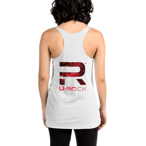 Racerback 'Reach for the Stars' Tank Color Heather White | U-Rock Nation Apparel