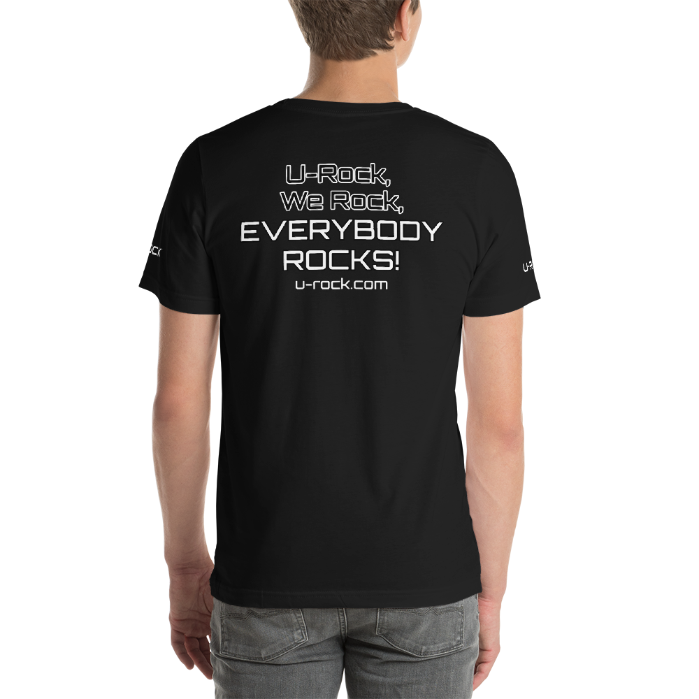 Short-Sleeve 'Everybody Rocks' T-Shirt Color Black | U-Rock Nation Apparel
