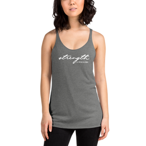 Racerback 'Strength' Tank Color Vintage Black | U-Rock Nation Apparel