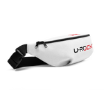 White and Black U-Rock Fanny Pack Size S/M | U-Rock Nation Apparel