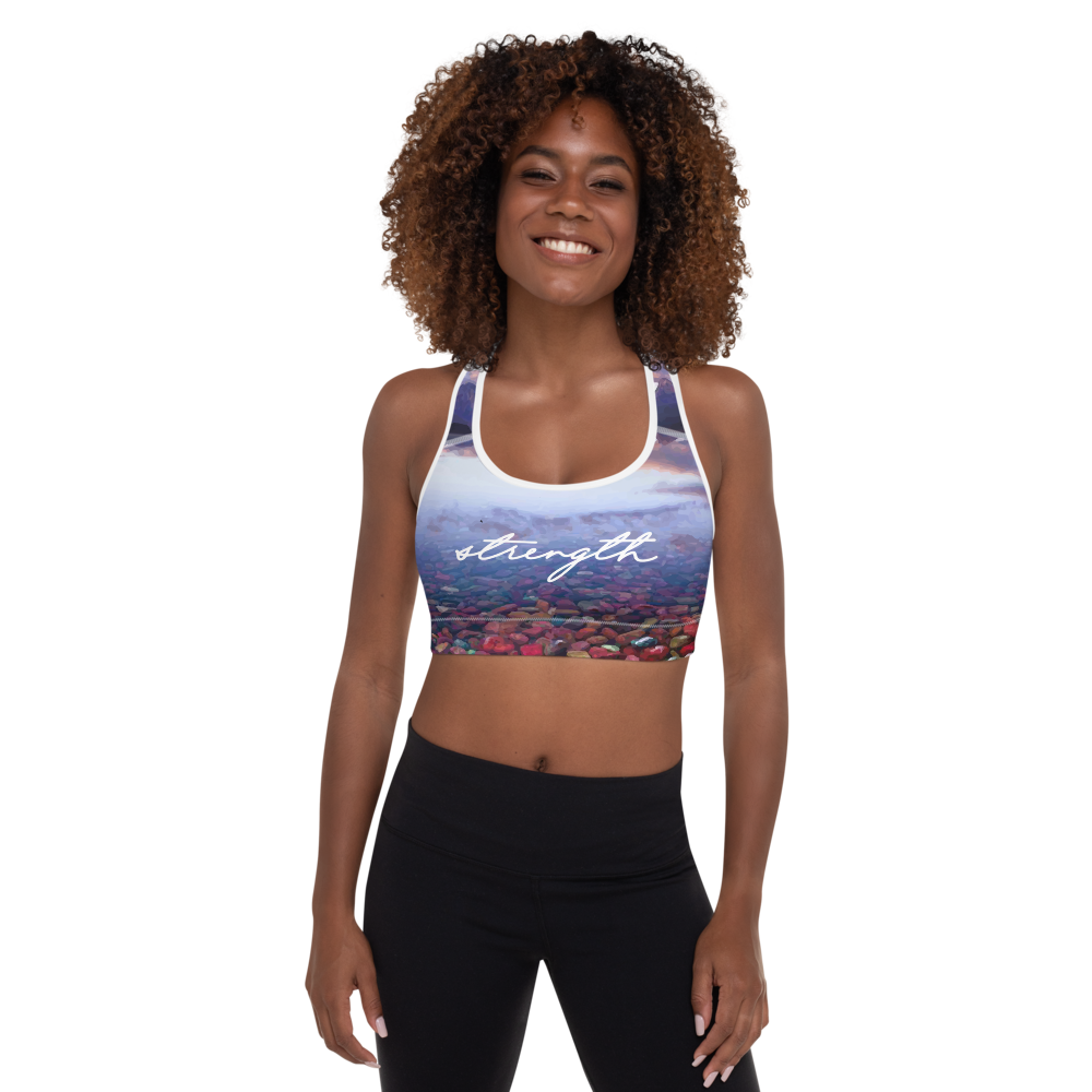 Padded 'Strength' Sports Bra Size XS | U-Rock Nation Apparel