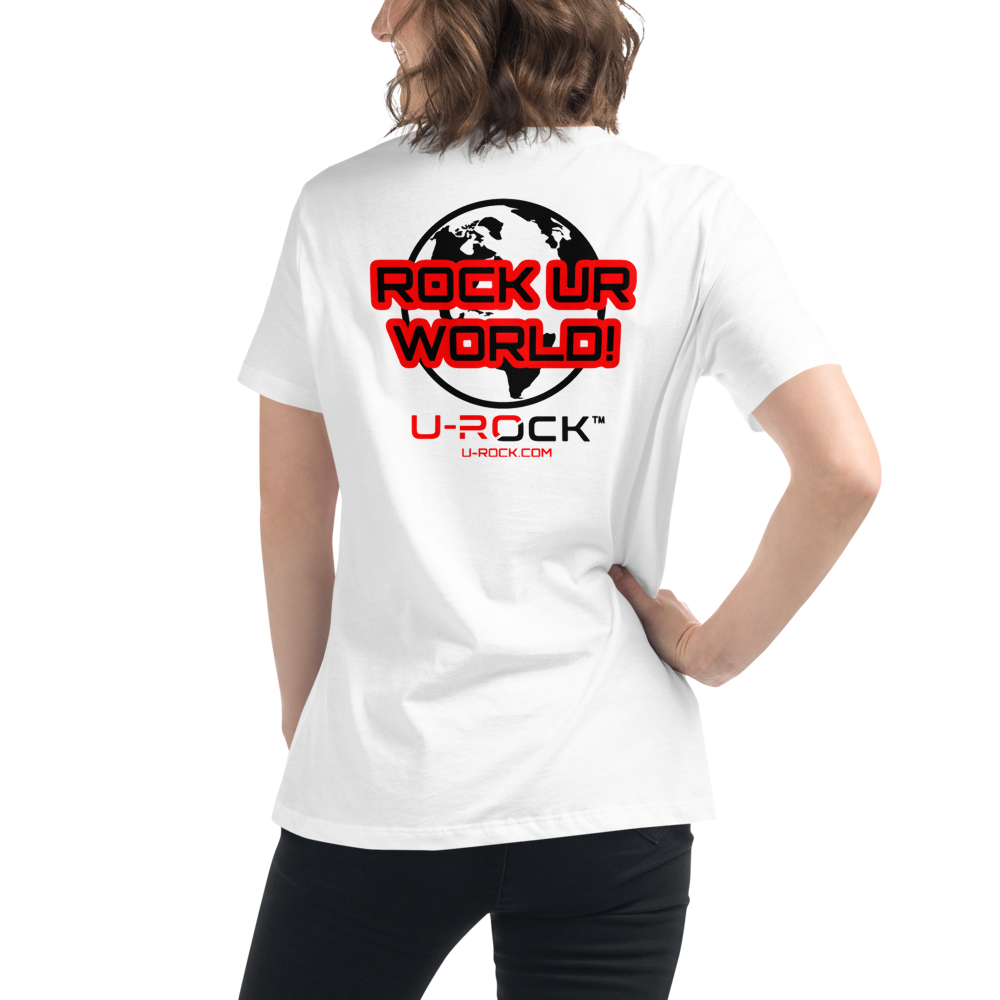 'Rock Ur World' T-Shirt Color White | U-Rock Nation Apparel