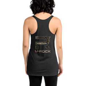 Racerback 'Wild' Tank Color Vintage Black | U-Rock Nation Apparel