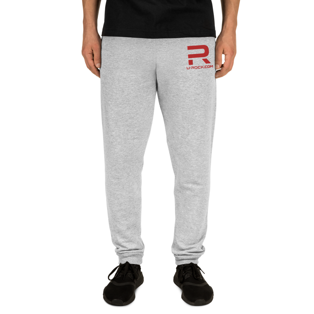 Embroidered 'U-Rock' Unisex Joggers Color Black | U-Rock Nation Apparel