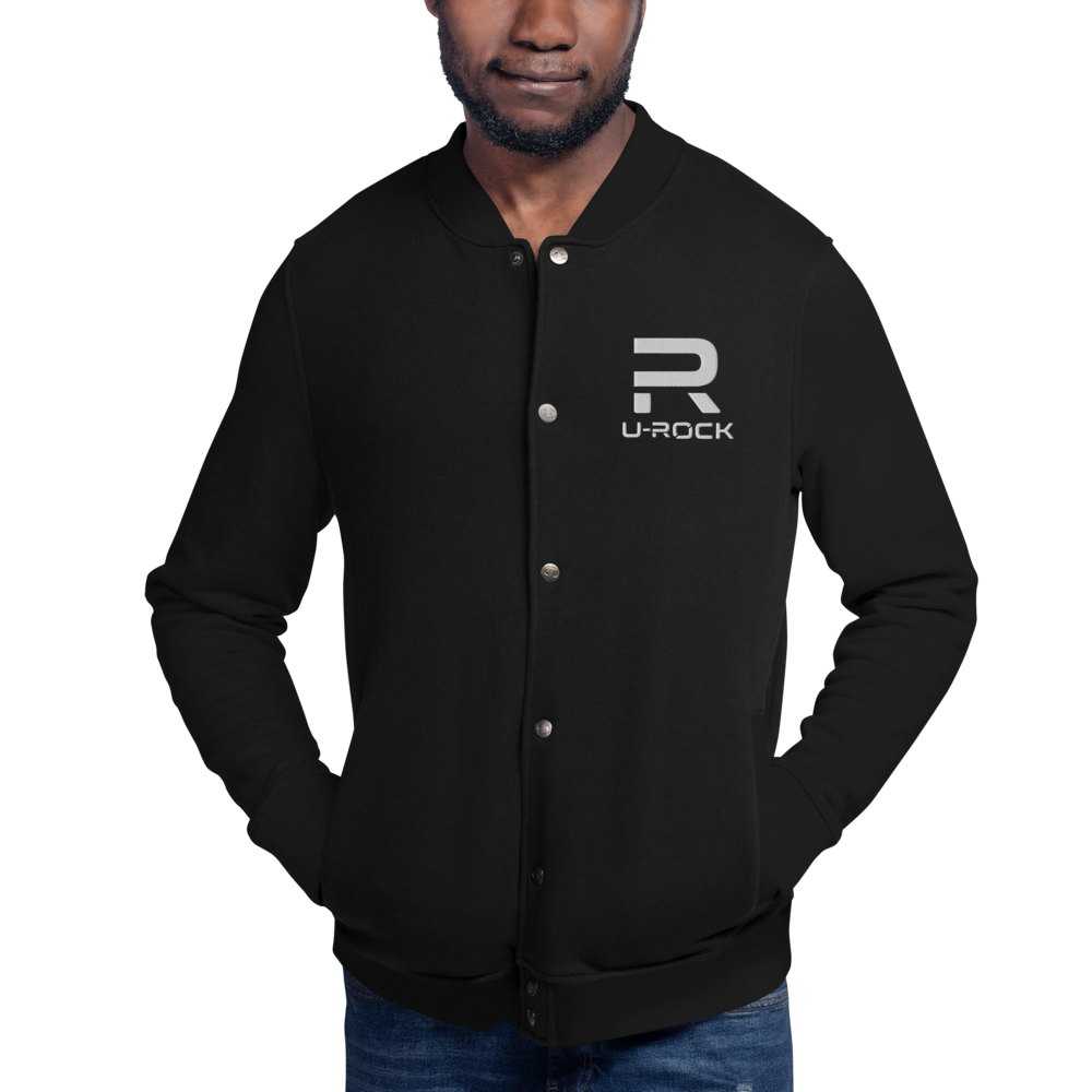 Embroidered 'U-Rock' Jacket Color Black | U-Rock Nation Apparel