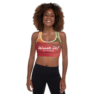 'Worth It!' Padded Sports Bra Size XS | U-Rock Nation Apparel