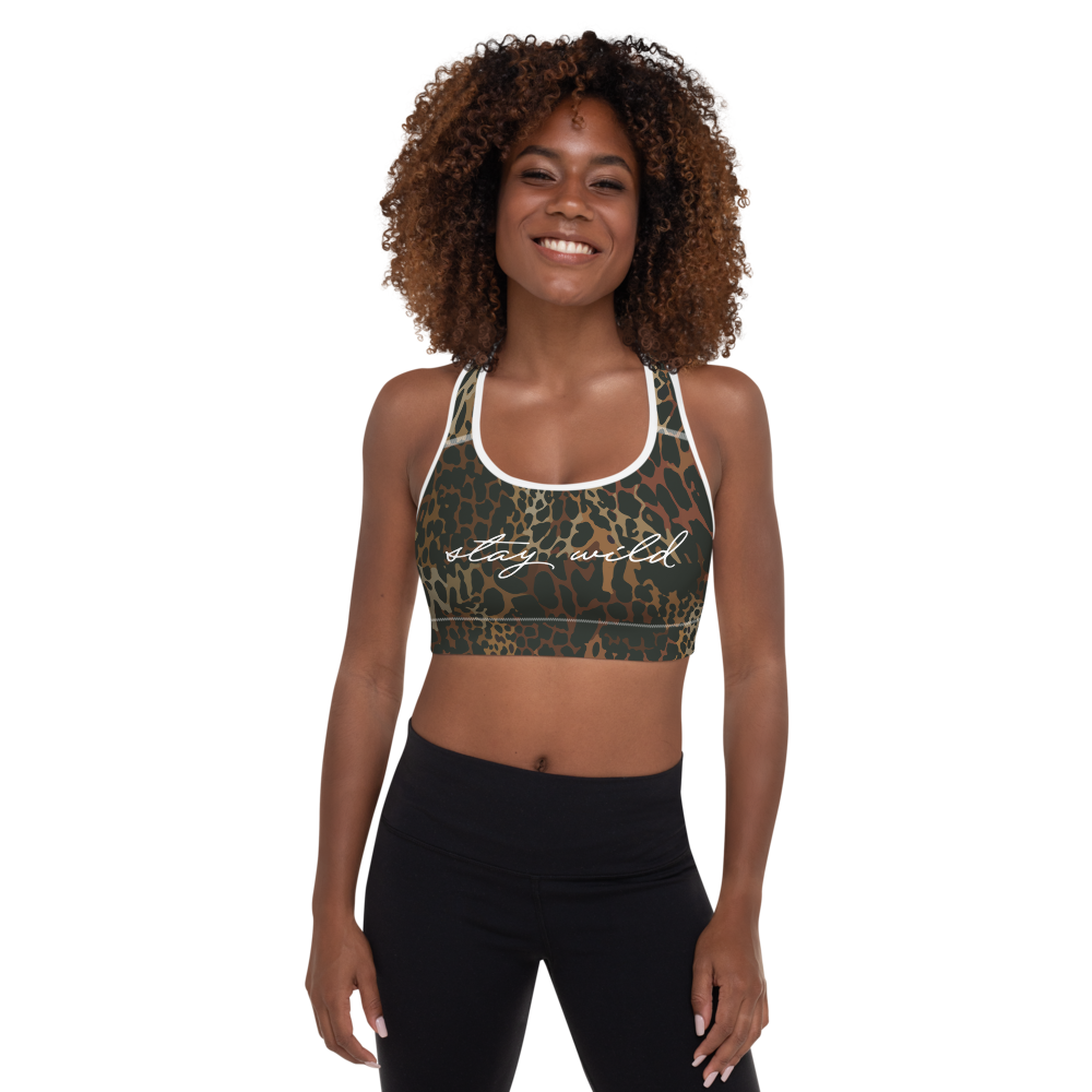 Padded 'Stay Wild' Sports Bra Size XS | U-Rock Nation Apparel