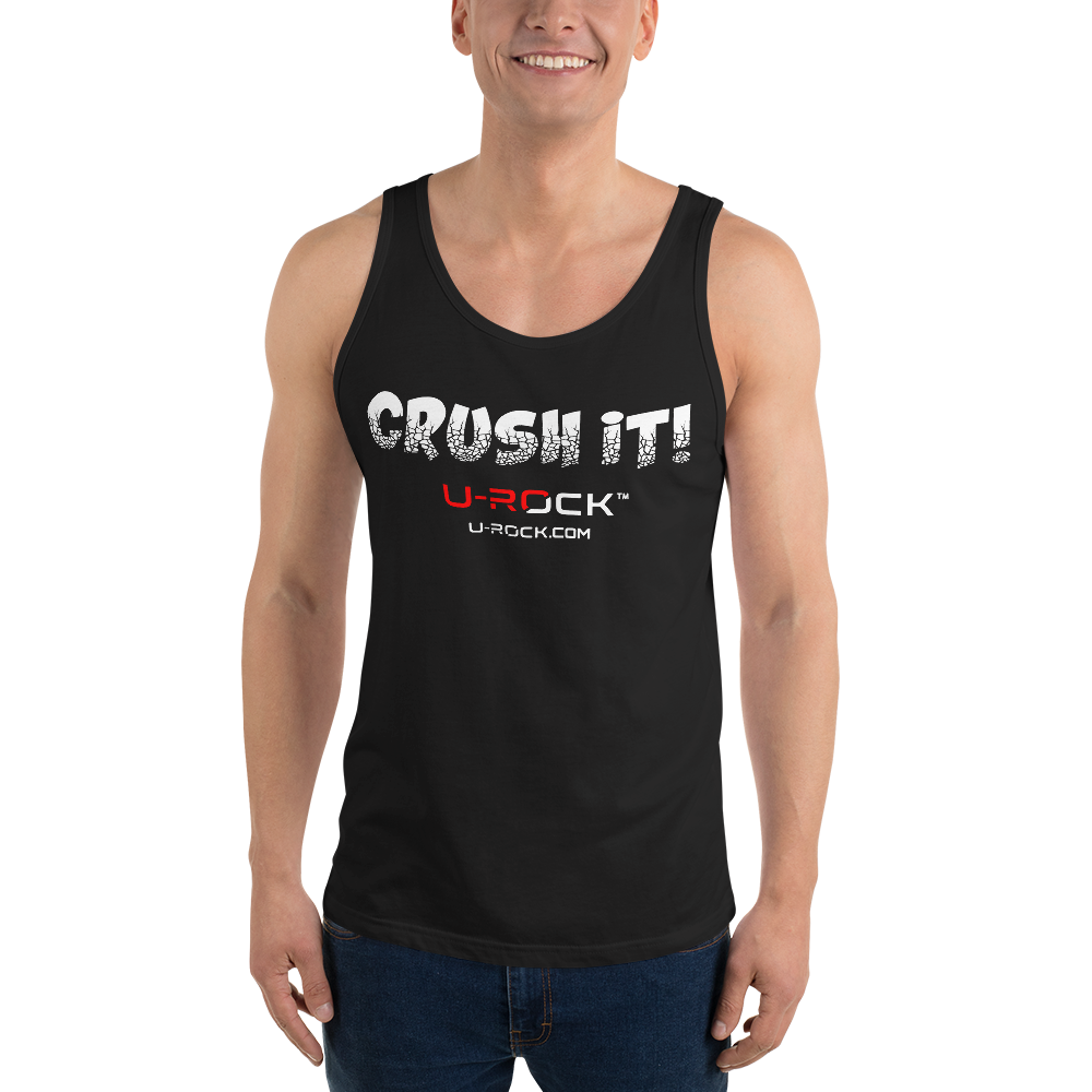 'Crush It' Unisex Tank Top Color Black | U-Rock Nation Apparel