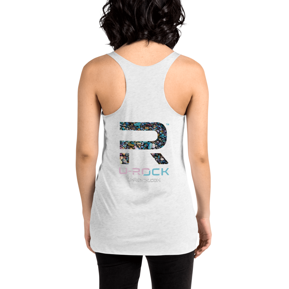 Racerback 'Rocks' Tank Color Vintage Black | U-Rock Nation Apparel