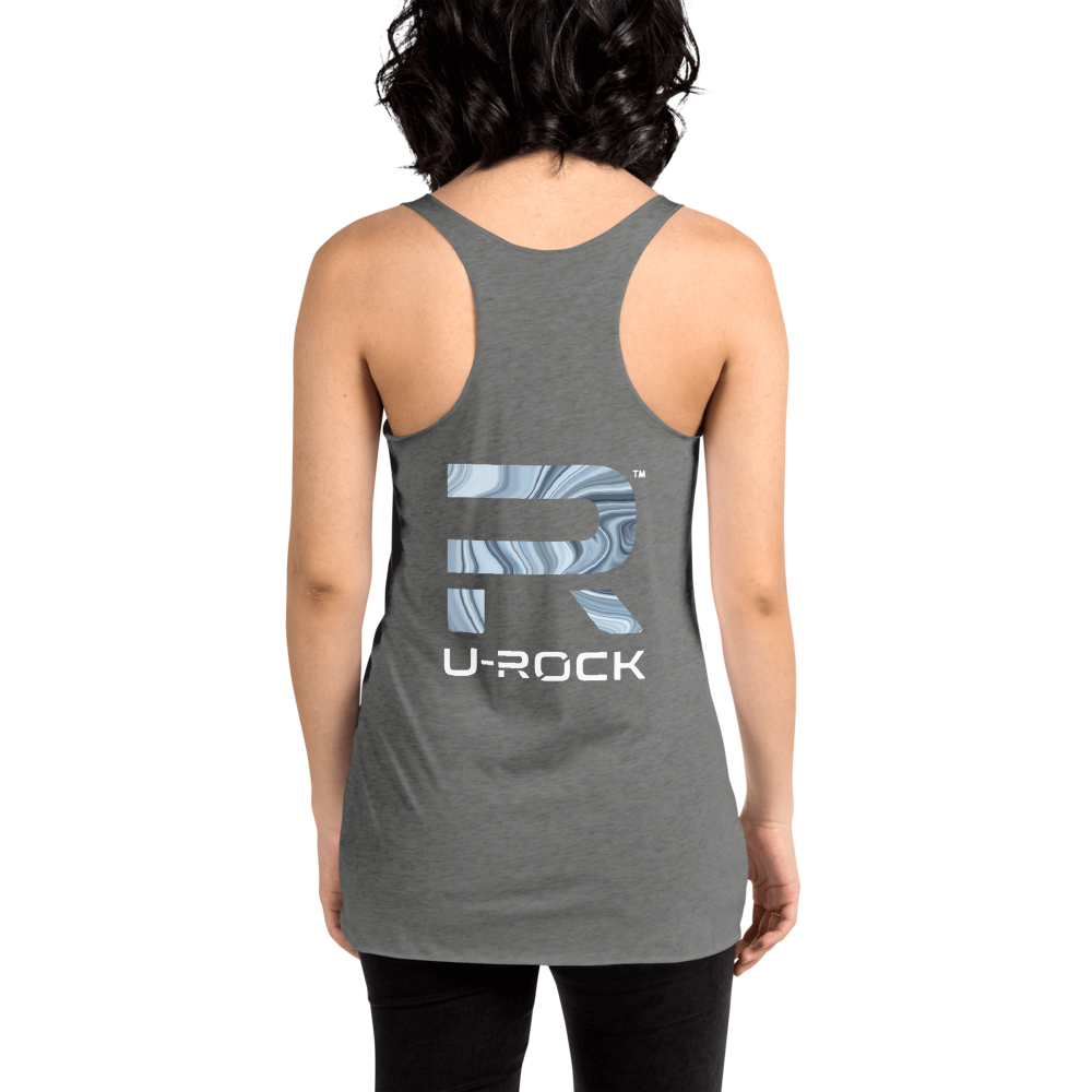 Racerback 'Stone' Tank Color Vintage Black | U-Rock Nation Apparel