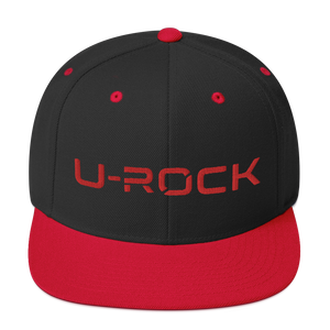 'U-Rock' Snapback Hat Color Black/ Red | U-Rock Nation Apparel