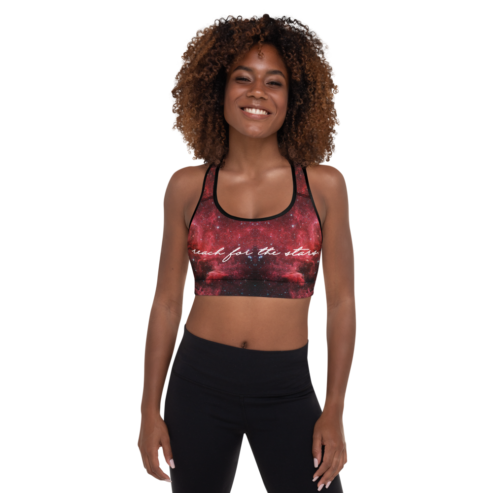 Padded 'Reach for the Stars' Sports Bra Size XS | U-Rock Nation Apparel