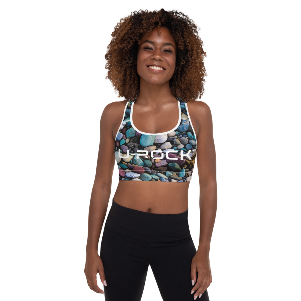 Padded 'Rocks' Sports Bra Size XS | U-Rock Nation Apparel